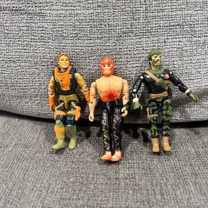 G.I. Joe Muskrat and lot of two Lanard Corp Figures